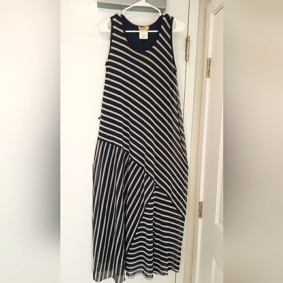 Fuzzi Italian Dress European Designer Nylon Tulle Mesh Maxi Dress Large - Picture 1 of 6